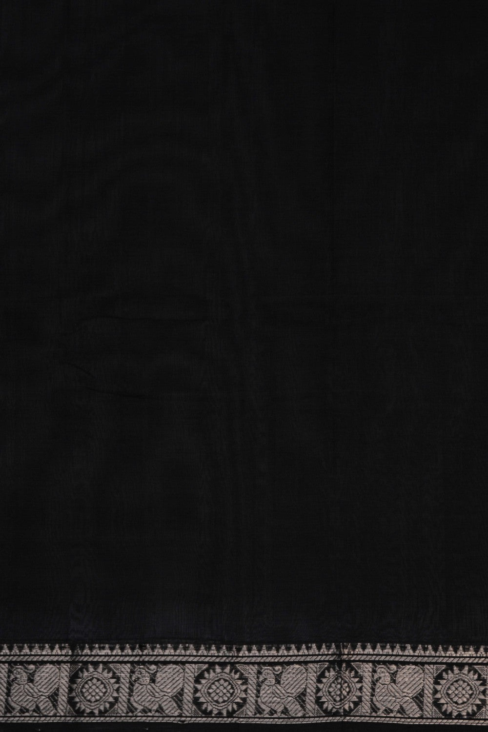 Image of Mangalgiri Silk Black Saree